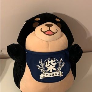 MOCHISHIBA Black Dog Plushie